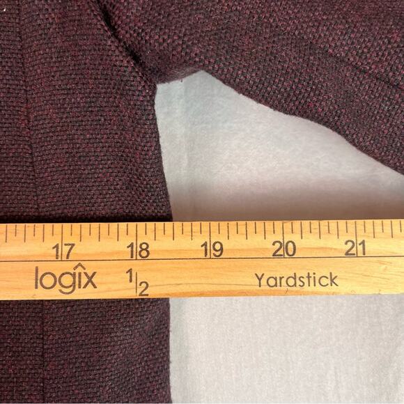 GAP Academy Blazer Women’s 10 Brick Red Wool Blend Tweed Schoolboy Cut Preppy - Picture 8 of 10